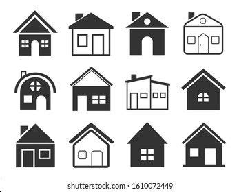 Doodle Home Set Cartoon Style Vector Stock Vector (Royalty Free) 1216736401 | Shutterstock ...