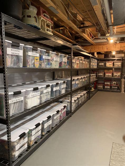 Pin by Jennifer Brake on Organization in 2020 | Basement organization, Storage room organization ...