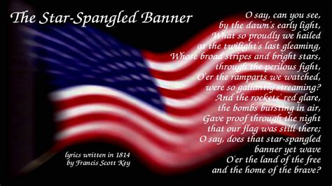 The Star-Spangled Banner Lyrics | National Anthem of USA - Bangla Song ...