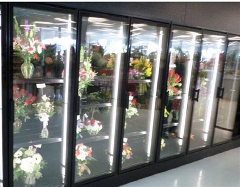 Floral Display Walk In Coolers walk in glass door cooler colored steel