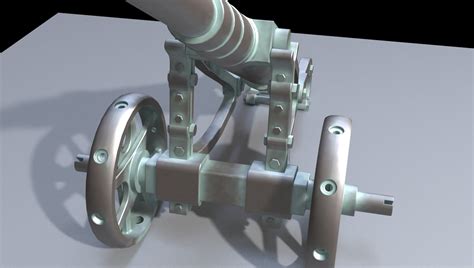 3D Model Cannon Gun - TurboSquid 1422574