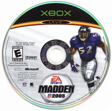 Madden NFL 2005 (2004) Xbox box cover art - MobyGames