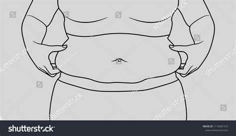 Women Fat Belly Stock Vector (Royalty Free) 1116581510 | Shutterstock