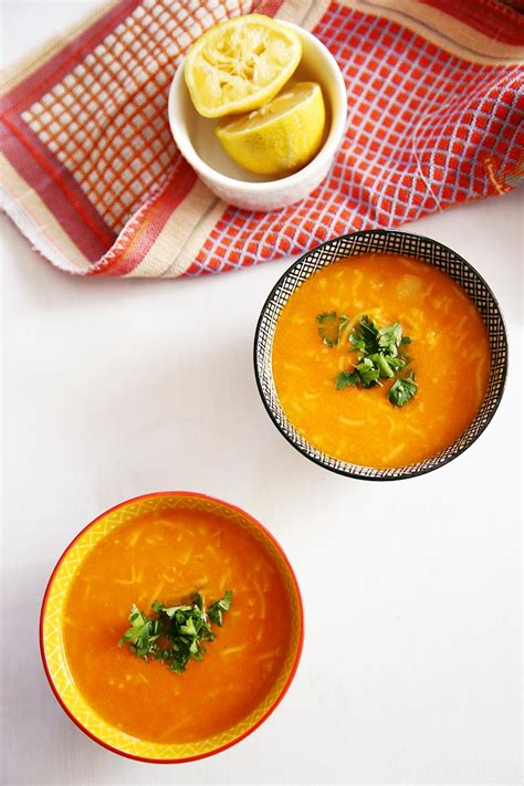 Vermicelli Soup Recipe with Carrot and Fresh Parsley