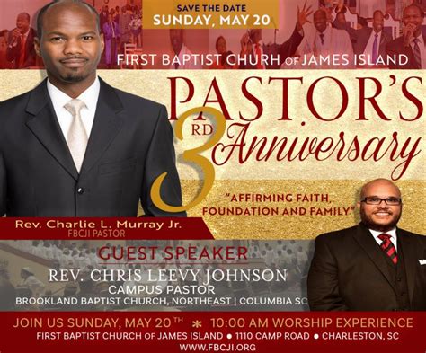 Pastor’s Anniversary – First Baptist Church of James Island