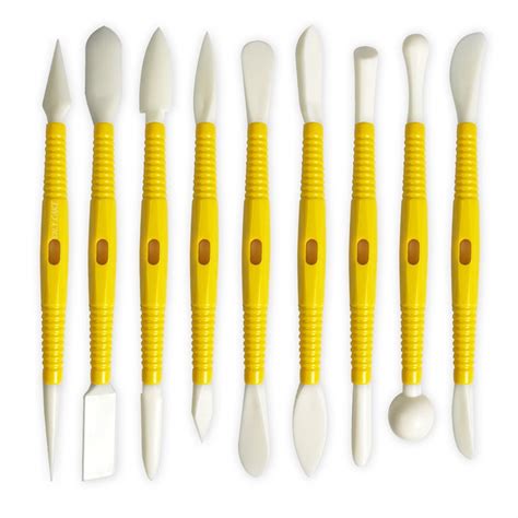 Fondant & Gumpaste Modeling Tool Set (Yellow)