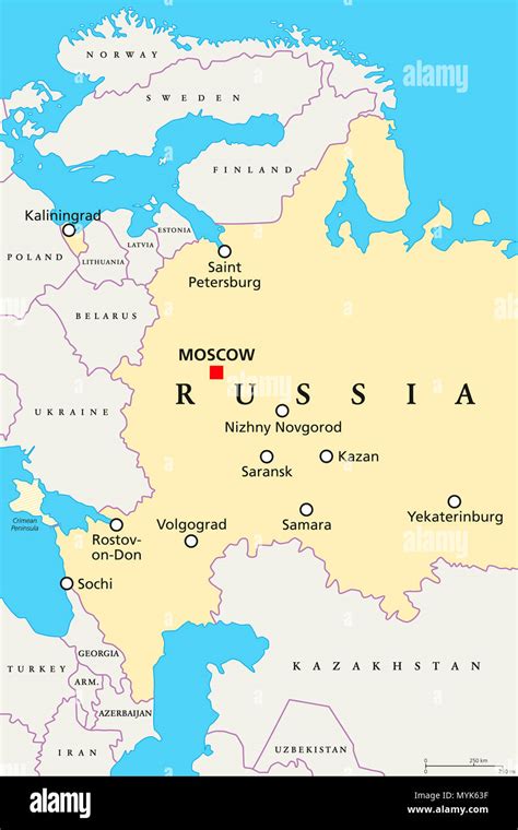 Moscow On A Map Of Russia – The World Map