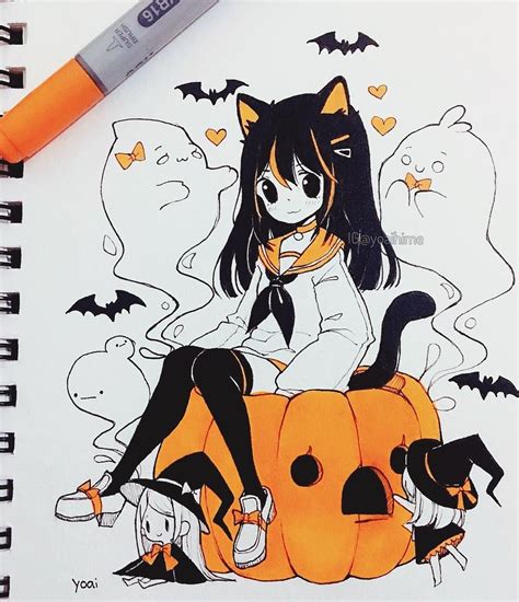 Inktober # 16 - HAPPY HALLOWEEN~!! Are you going trick-or-treating, or ...