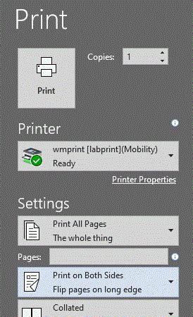 Duplex Printing | Services | Information Technology | William & Mary