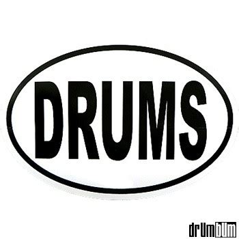 Drums Oval Sticker | Drummer Gifts and Music Gifts for All Musicians