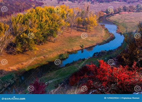 Beautiful Autumn Landscape in Republic of Moldova. Autumn Nature ...