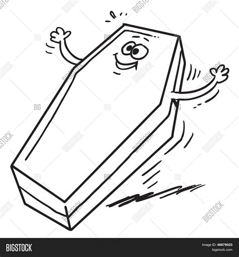 Cartoon Coffin Vector & Photo (Free Trial) | Bigstock