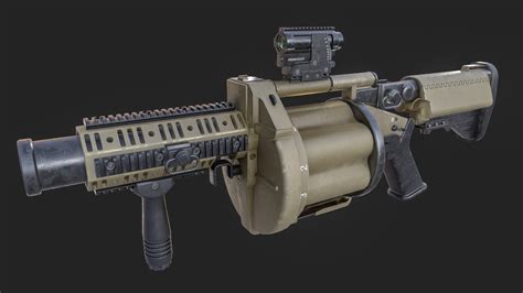 3D milkor multiple grenade launcher - TurboSquid 1571467