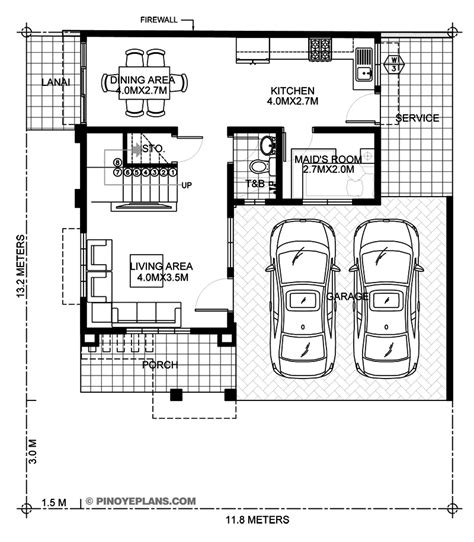 37+ Two Story House Plan With Roof Deck