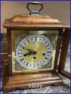 Howard Miller Westminster Chime Mantle Clock 612-437 No. 141 Vintage Key Tested