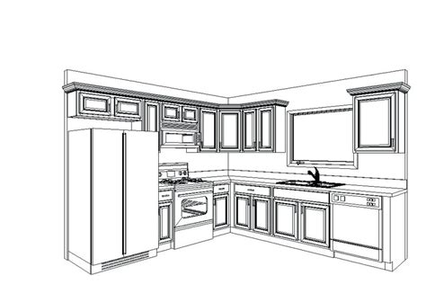 Kitchen Cabinet Drawing at GetDrawings | Free download