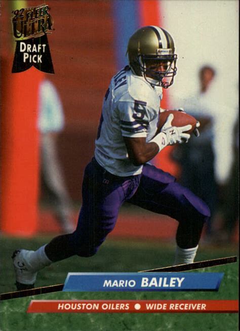 Buy Mario Bailey Cards Online | Mario Bailey Football Price Guide - Beckett