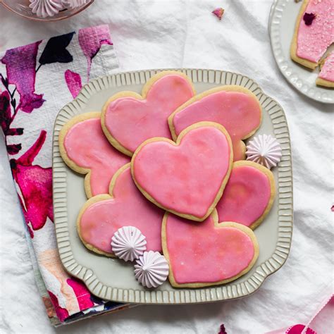 Heart Shaped Cookies for Valentine's Day — Three Fifty Fahrenheit