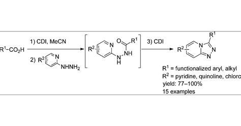 1,1′-Carbonyldiimidazole (CDI) Mediated Coupling and Cyclization To Generate [1,2,4]Triazolo[4,3 ...