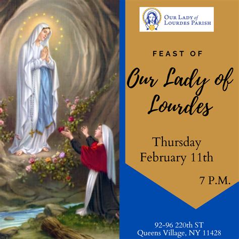 Our Lady of Lourdes Feast – Our Lady of Lourdes Parish