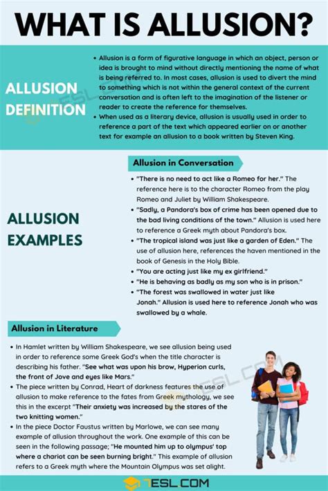 Allusion: Definition and Examples of Allusion in Conversation & Literature • 7ESL