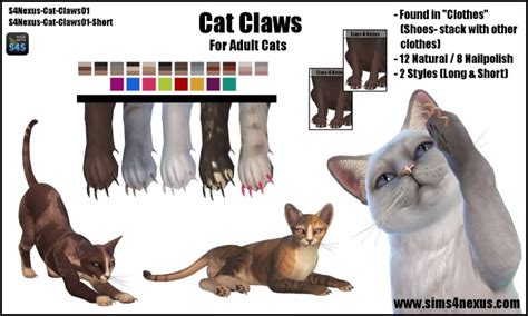 Cat Claws -Original Content- | Sims 4 Nexus