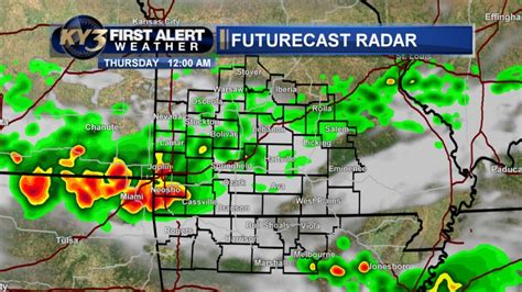 KY3 FIRST ALERT WEATHER: See hour-by-hour where to expect heaviest rain into Thursday