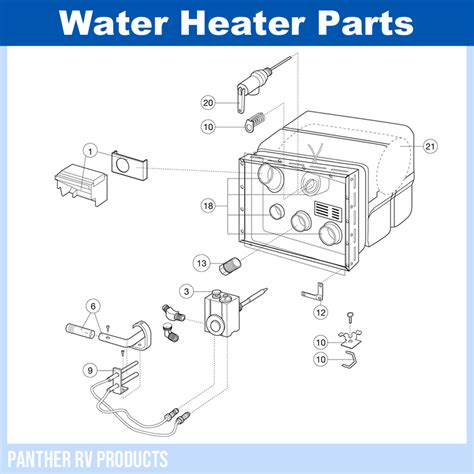 Dometic™ Atwood G6A-7 RV Water Heater Parts Breakdown