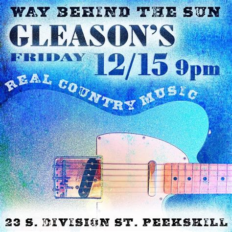 Way Behind The Sun at Gleasons!, Gleason's Peekskill, December 15 2023 ...