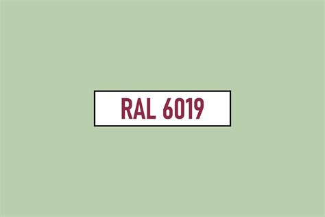 RAL 6019 - Zielony pastelowy (Pastel green)