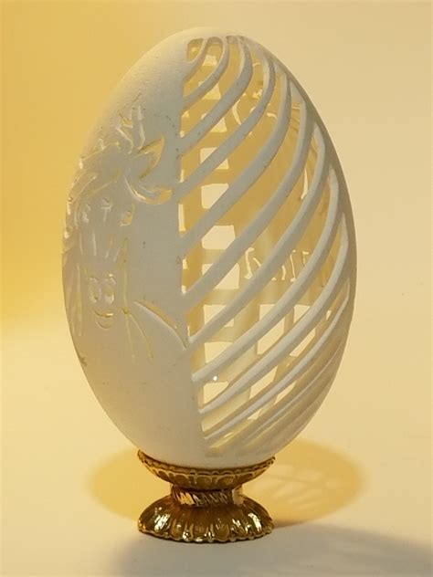 Pristine White Resin Emu Egg - Created For Egg Carvers! Better Than Real?