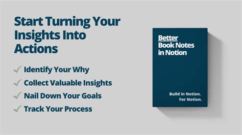 Book Notes in Notion Template - Turn Insights into Actions | 2023