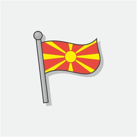 Illustration of Macedonia flag Template 13369374 Vector Art at Vecteezy