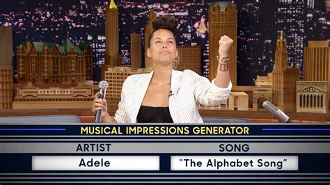 Watch The Tonight Show Starring Jimmy Fallon Highlight: Wheel of Musical Impressions with Alicia ...