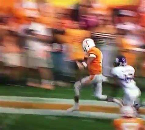 Tennessee QB Josh Dobbs Picks Up Fumble, Tiptoes Way into End Zone ...