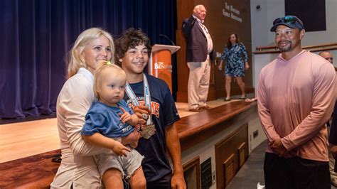 Tiger Woods, Elin Nordegren celebrate son Charlie's golf ring ceremony