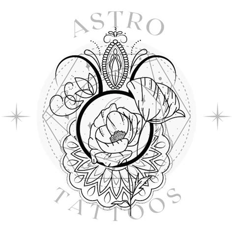 Poppy Mandala Taurus Tattoo Design - Astro Tattoos