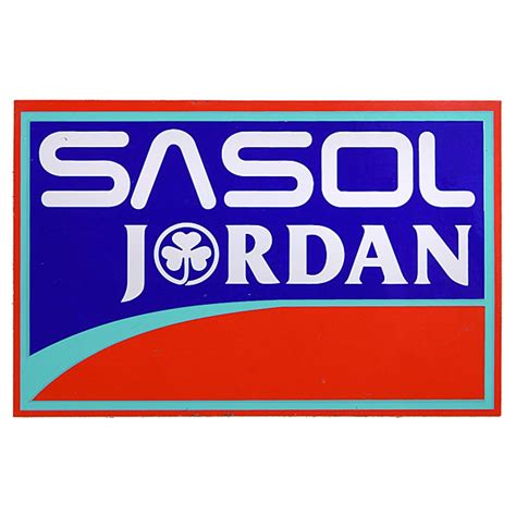 SASOL JORDAN F1 Team Logo Sticker : Italian Auto Parts & Gadgets Store