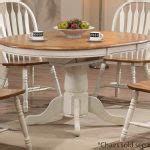 Beautiful White Round Kitchen Table and Chairs – HomesFeed