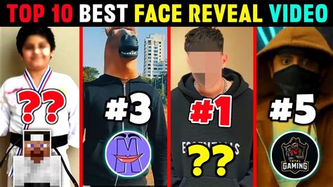 TOP 10 BEST FACE REVEAL OF MINECRAFT YOUTUBERS 🔥😍 ! FT AJJU BHAI, JACK, TECHNO, MYTHPAT ...