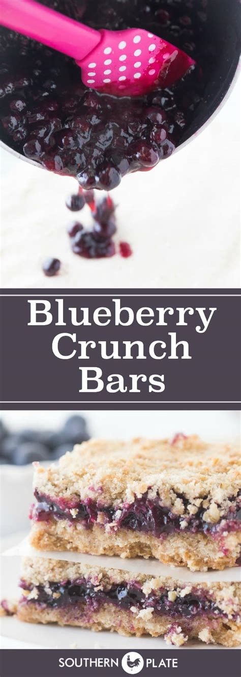 Blueberry Crunch Bars - Southern Plate