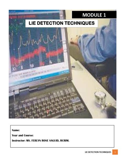 Lie Detection Techniques | PDF | Polygraph | Lie