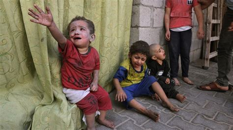 In pictures: the heavy impact of Israeli strikes on Gaza’s children