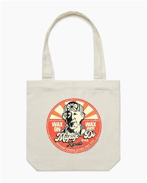 Buy Miyagi Wax On Wax Off Tote Bag - Natural Online | Sanity