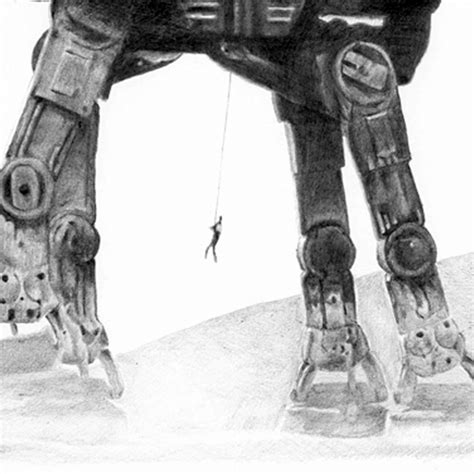 AT-AT WALKER Pencil Drawing - Etsy