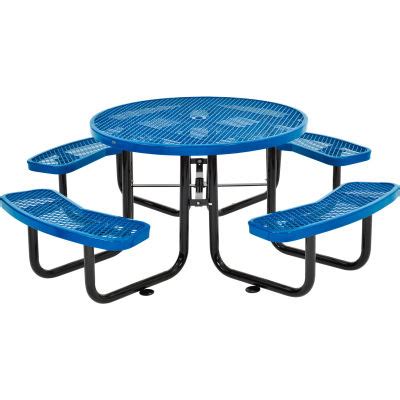 Benches & Picnic Tables | Picnic Tables - Steel | 46" Round Outdoor ...