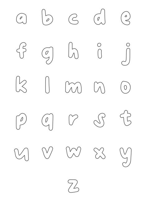 Free Printable Bubble Letters - Gummy Lowercase Alphabet Set Cute Fonts Alphabet Bubble ...