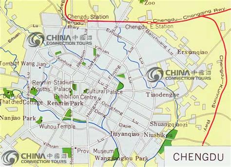 Chengdu City Map, China Chengdu Map - Chengdu Travel Guide