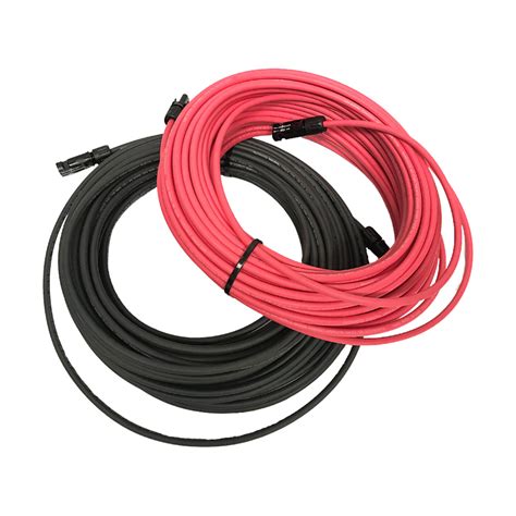 100ft 10 AWG Copper PV Wire | Black and Red 30 Amp