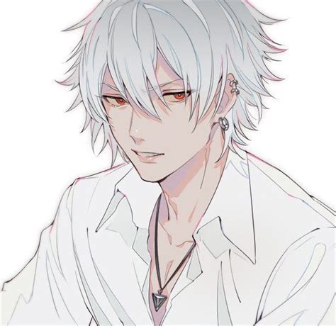 Tongue like candy (Diabolik Lovers x Male Oc) | Anime white hair boy, White hair anime guy ...